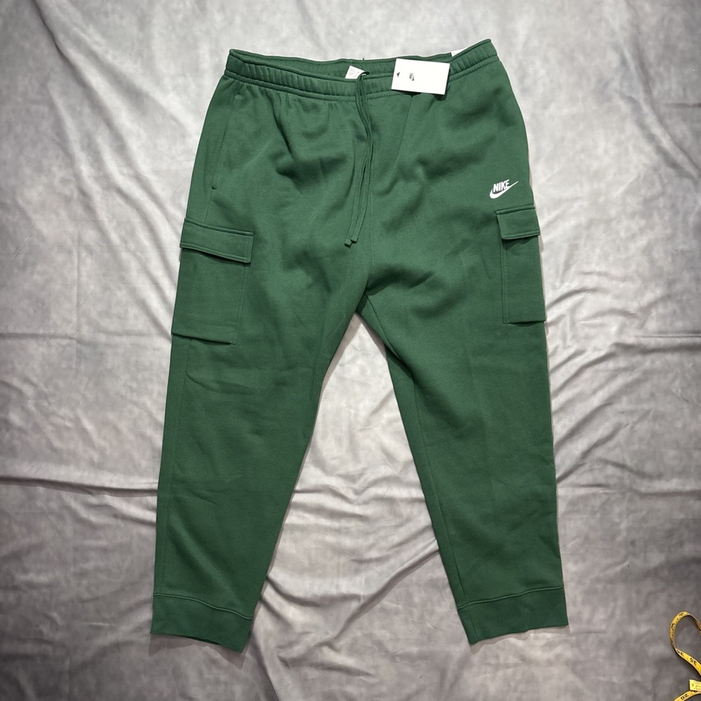 NWT Nike Sportswear Club Fleece Cargo Pants Mens 3XL Joggers CD3129 Green